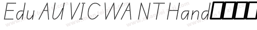 Edu AU VIC WA NT Hand字体转换
